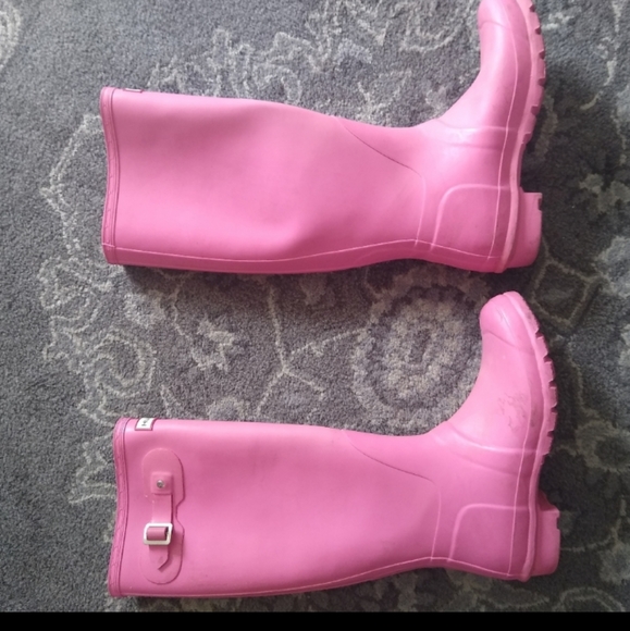 Hunter rain boots pink size 7 - Picture 4 of 10